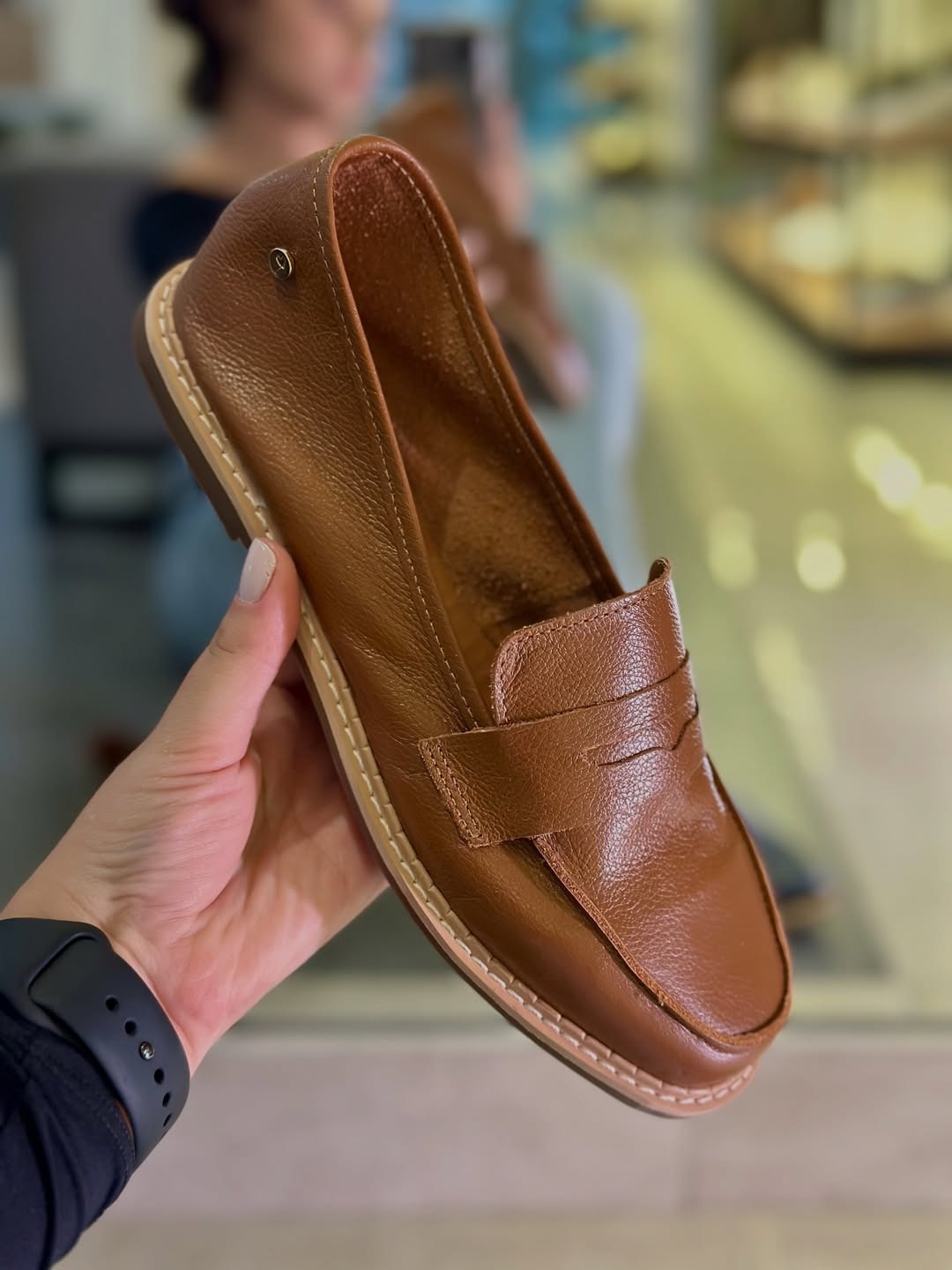 Mocassim Feminino Clássico em Couro Legítimo